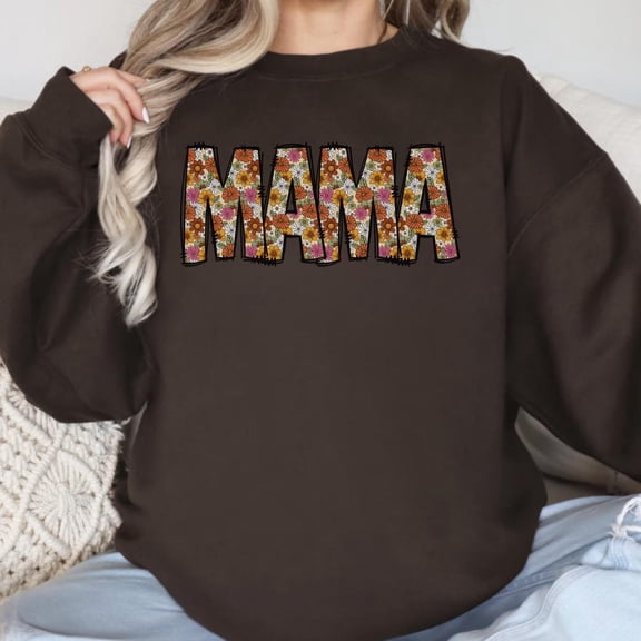 Vintage floral Mama Shirt, Mama Shirt, Strong Woman Shirt, for mothers day, Mama tee, Graphic Tee, Women's Sweatshirt, Mother's Day