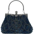thumbnail image 1 of Vintage floral leaf beads sequins evening bag Elegant Clutch for Women for Brides, Proms, Parties, and Formal, 1 of 9