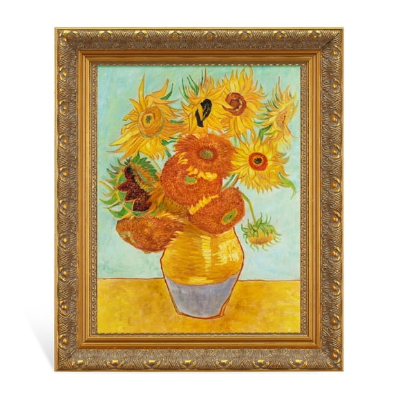 Vintage frame for 30x40" stretched canvas art, DIY gold antique frames, ornate frame lines 2.4" (6.096cm) width, perfect for artwork/oil painting/print (no glass & backboard)