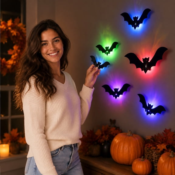 Vintage halloween decor LED Night Light Flashing
