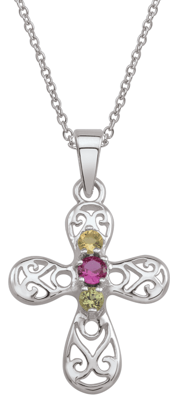 Vintage inspired filigree cross shaped necklace by Jewelster