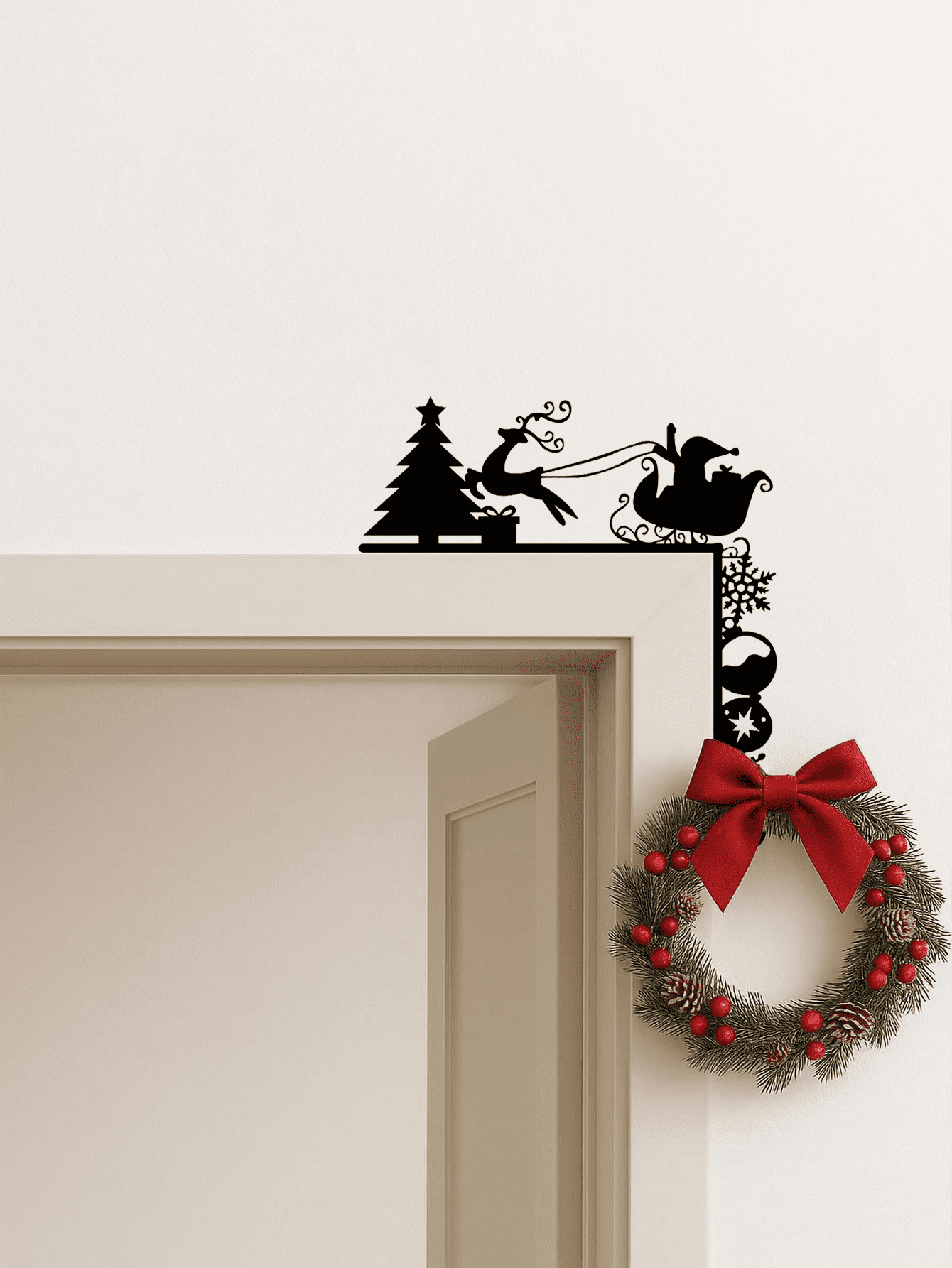 Vintage iron Sleigh Wall Decor Rustic Farmhouse Christmas Wall Hanging TikTok, temu pick-up service