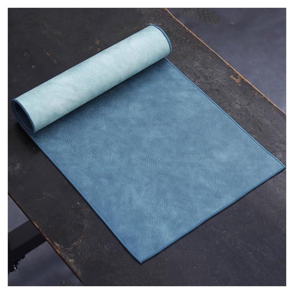 Vintage leather table runner, wipeable, waterproof thickened table runner, kitchen table decoration for tea mat, kitchen table mat