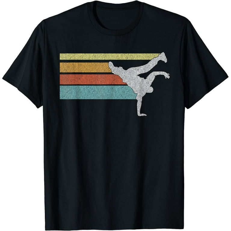 Vintage Look Hip Hop Bboy Breakdance T-Shirt Vintage Look Hip Hop Bboy Breakdance T-Shirt