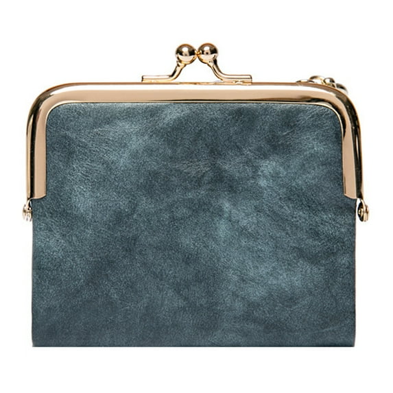 Vintage multifunctional folding wallet-blue