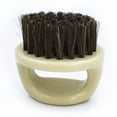 thumbnail image 1 of Vintage oil hair comb beard brush beard modeling comb care cleaning bristle hair brush ring brush broken hair cleaning brush-Beige, 1 of 5