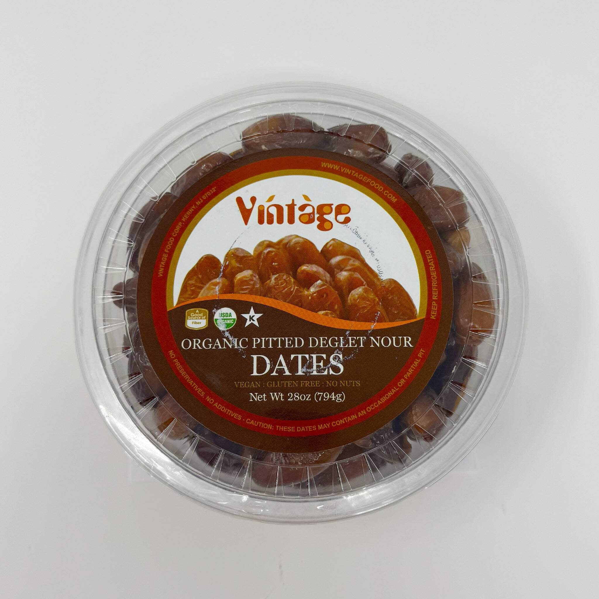 Vintage organic pitted dates 397g