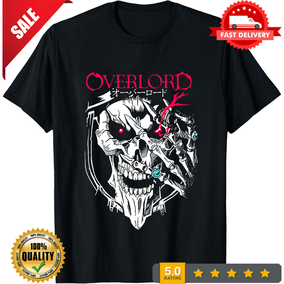 Vintage overlord New T-shirt,anime, overlord manga, ainz ooal gown Graphic Tee, LIMITED EDITION-TH72424