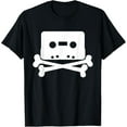 thumbnail image 1 of Vintage retro Cassette Tape Skull and Crossbones T-shirt, 1 of 4