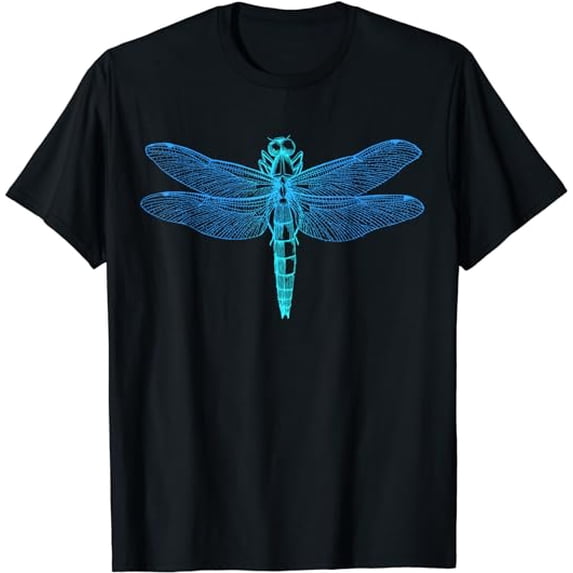 Vintage retro dragonfly scientific illustration entomologist T-Shirt