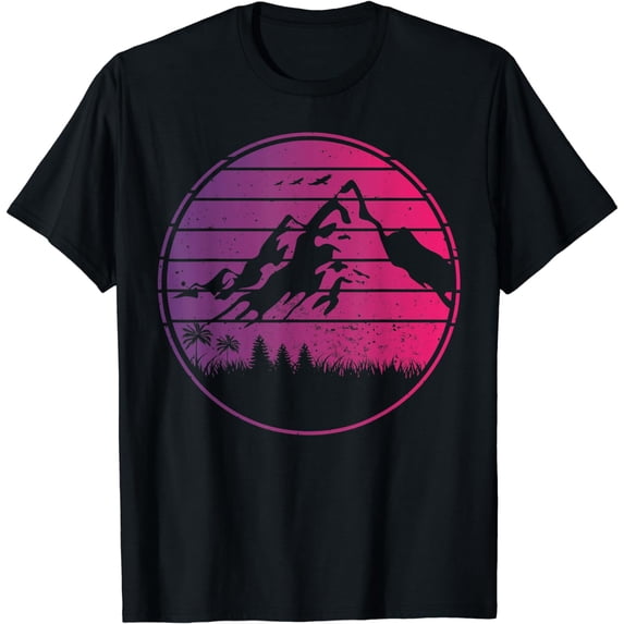 Vintage retro mountain for climbers and hikers T-Shirt