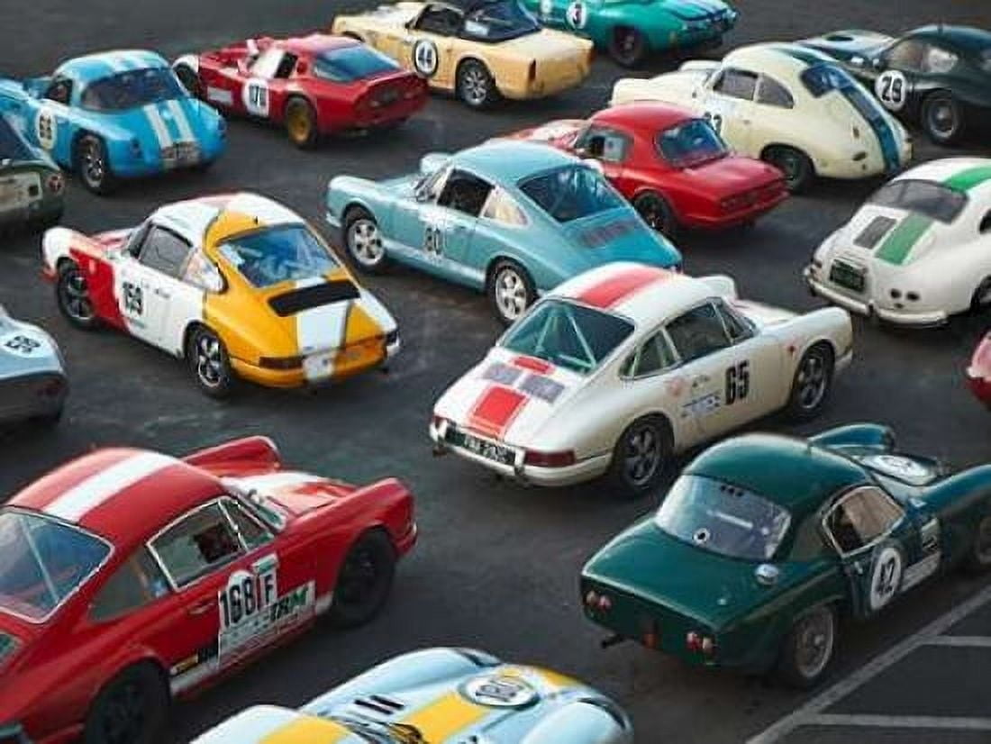 Vintage sport cars at Grand Prix Nurburgring Canvas Art - Anonymous (22 x 28)