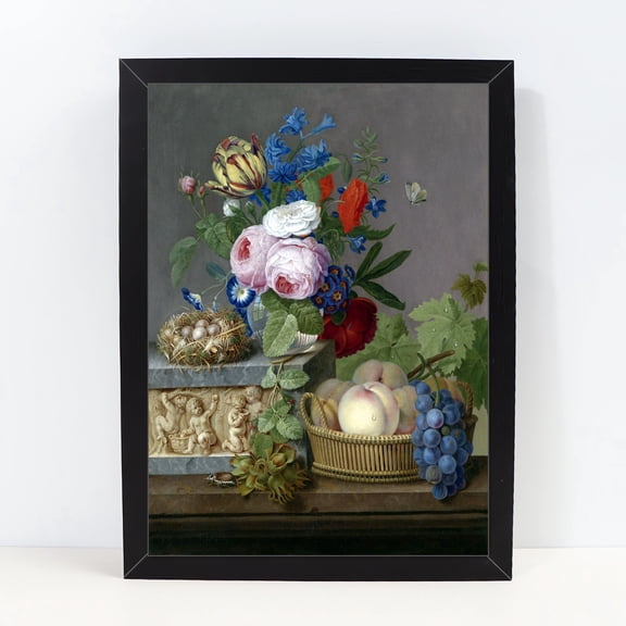Vintage still life floral posters & prints oil paintings artwork wall decor art Floral Wall Art Pictures for Office Dormitory Classroom Gallery Home Decor 1001,Multicolor,10X13 inches