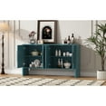 thumbnail image 1 of Vintage-style 4-door Sideboard With Ample Storage In Blue Antique Shade Charming For Home Interiors, 1 of 7