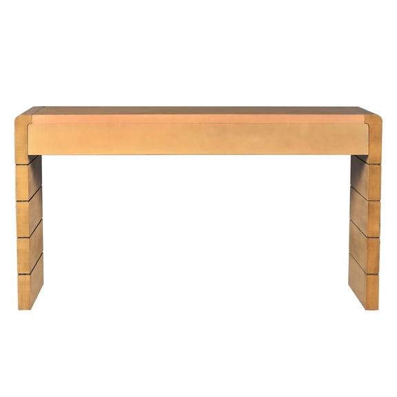 Vintage - style Console Table | Functional Drawers for Daily Use | High - strength MDF Material | Create a Timeless Look