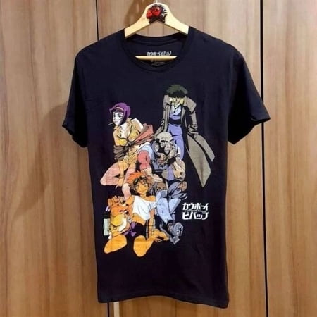 Vintage style Cowboy bebop Anime short sleeve black color shirt | eBay