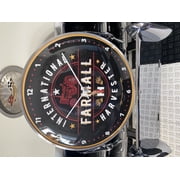 Vintage style FARMALL Gas and OIL Round Clock 12" INCH NEW with GLASS FACE