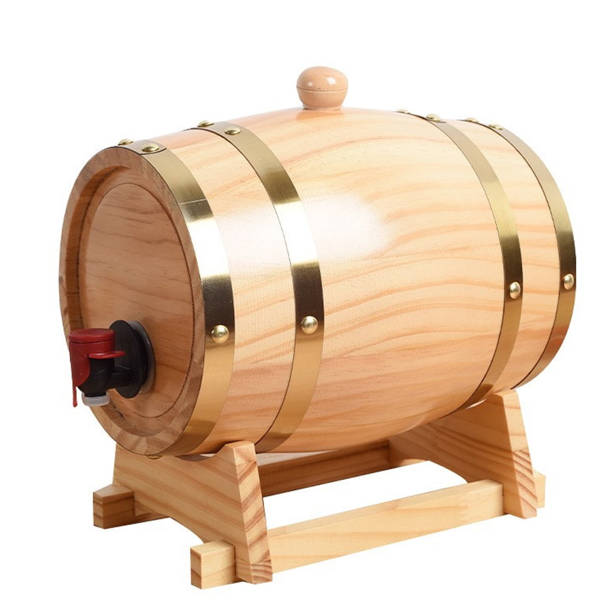 Vintage wooden wine barrel 3L red wine oak barrel restaurant wooden beer barrel wine barrel winery decoration - 5L