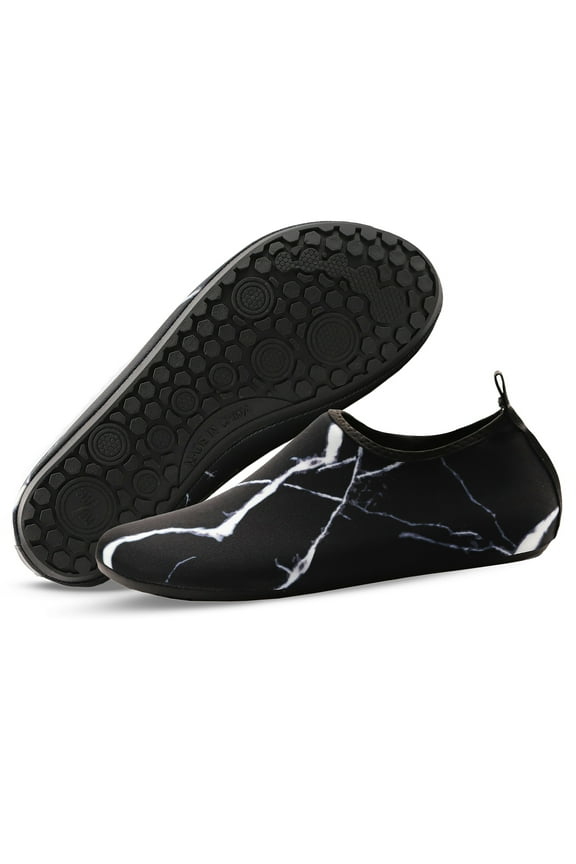 Water Shoes Quick Dry Pool Beach Barefoot Skin Aqua Socks for Women Men Black