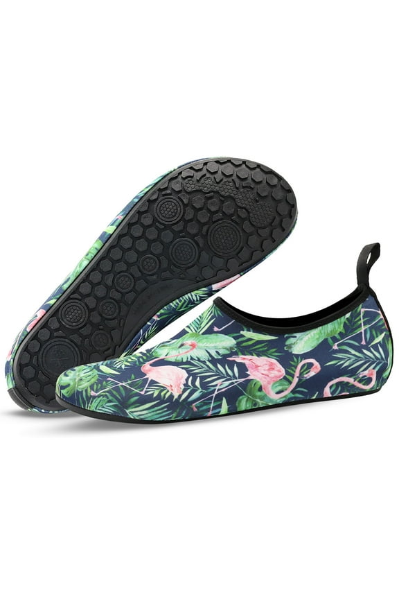 Water Shoes Quick Dry Pool Beach Barefoot Skin Aqua Socks for Women Men Green