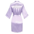 thumbnail image 1 of VintageClothing Women Kimono Satin Mother of the Groom Wedding Short Robe One Size, 1 of 3