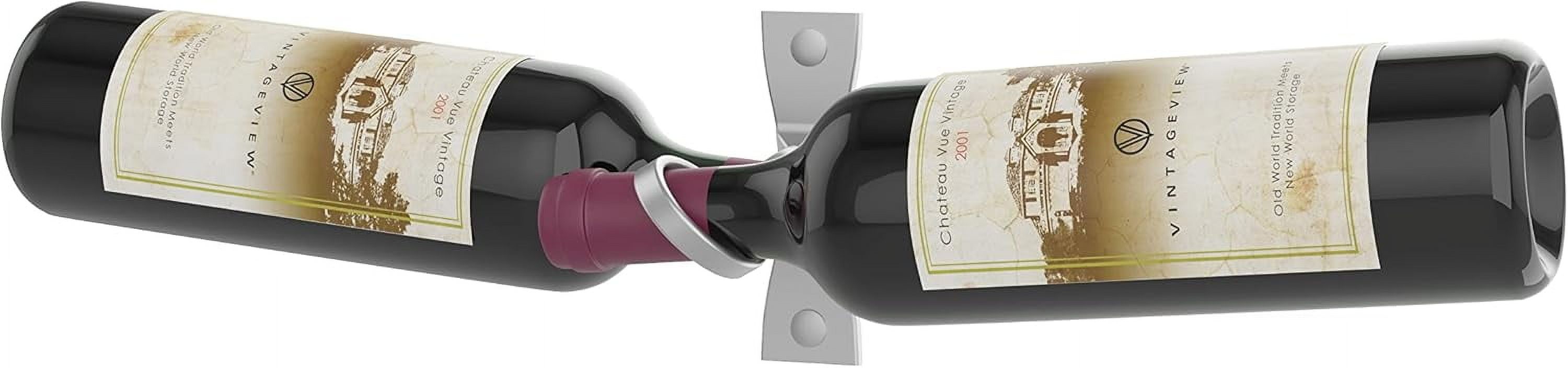 VintageView Helix Dual 5 (Minimalist Wall Mounted Metal Wine Rack ...