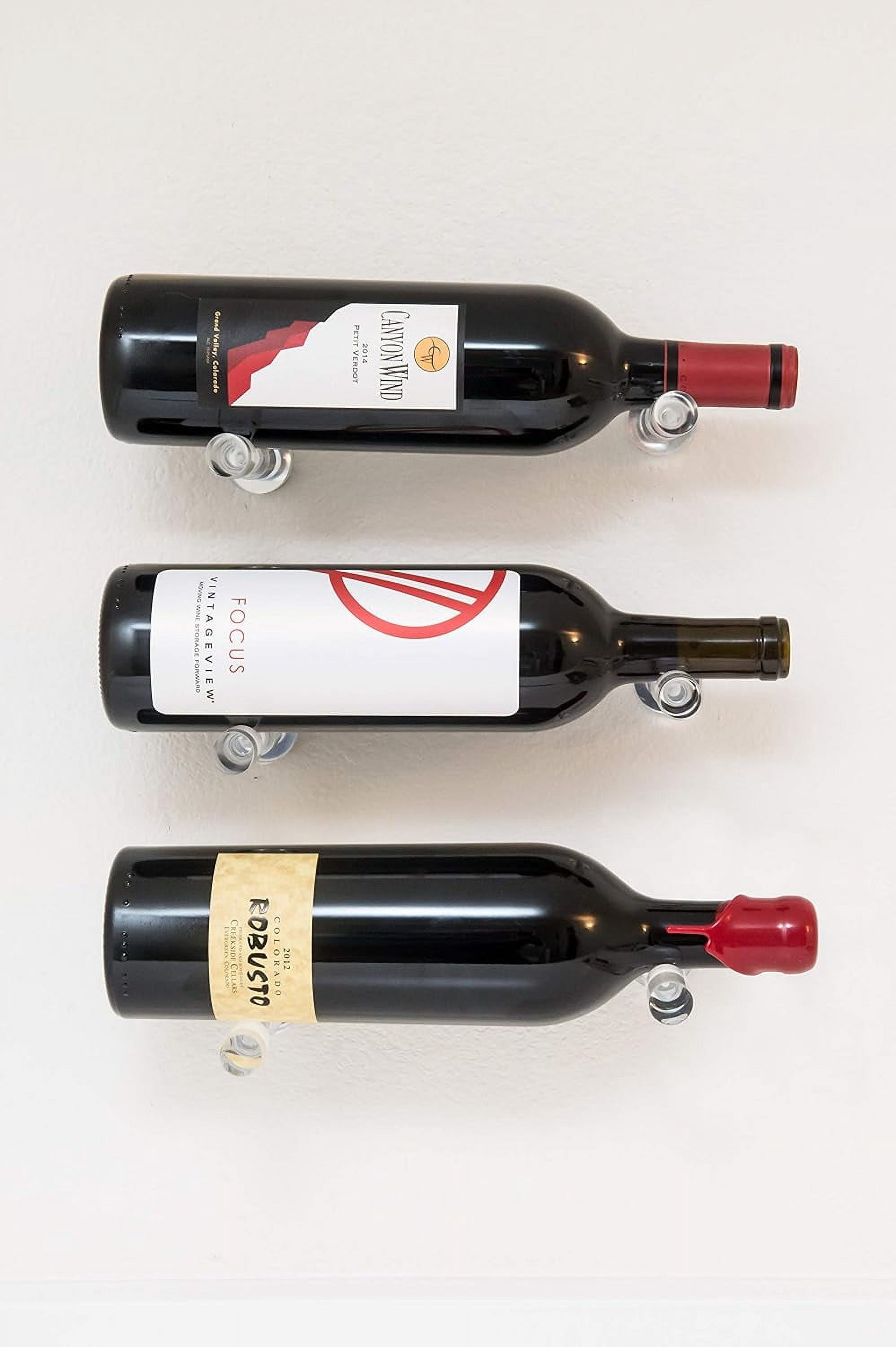 VintageView Vino Series - Vino Pins Designer Kit 3 Bottle Wall Mounted ...