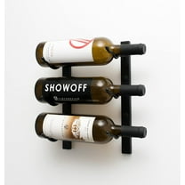 VintageView W Series Wine Rack Wall Mounted Wine Rack Stylish Modern Wine Storage with Label Forward Design
