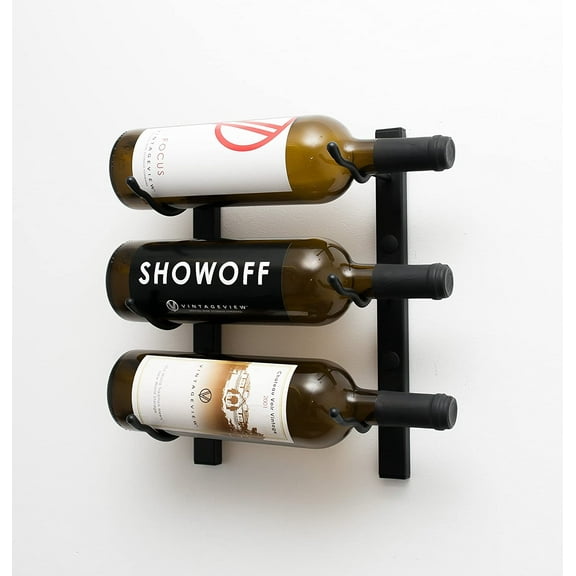 VintageView W Series Wine Rack Wall Mounted Wine Rack Stylish Modern Wine Storage with Label Forward Design