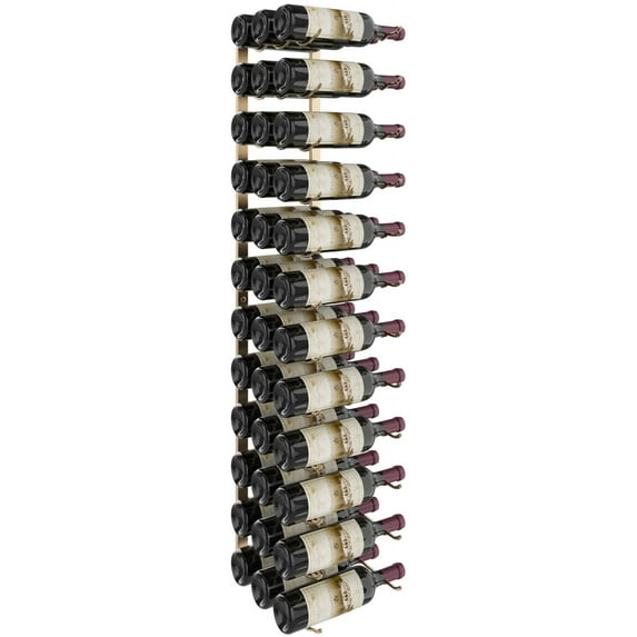 Vintageview Ws43 W Series 48" 36 Bottle Wall Mounted Wine Rack - Golden Bronze Luxe