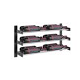 thumbnail image 1 of Vintageview Ww-152-2C Evolution 28" W X 15" H 12 Bottle Wall Mounted Wine Rack - Black, 1 of 2