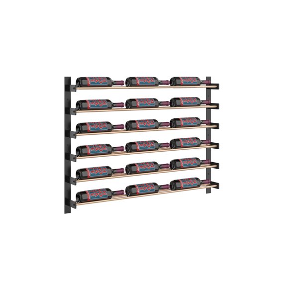 Vintageview Ww-301 Evolution 41" W X 30" H 18 Bottle Wall Mounted Wine Rack - Matte Black