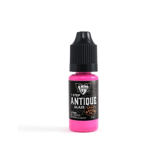 2 Pack - Antique Glaze, Fuchsia Pink, (9mL) Vintaj 1 Step, Jewelry Craft, Patina, Multi-surface