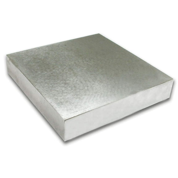 The Beadsmith Vintaj Steel Bench Block - Flat Anvil Jewelers Tool - Solid Metal Bench Block for Jewelry and Stamping - Protect Your Work Surface - 4 x 4 x 0.5 inches