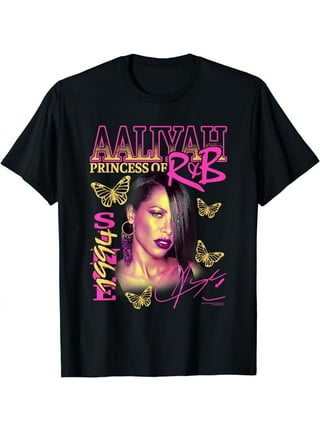 ✮M　Tシャツ　アリーヤ　歌手　音楽　R&B　ヒップホップ　アート　プリント✮ Hip HOP(ヒップホップ) R&BTシャツの取り扱い 販売- Aaliyah