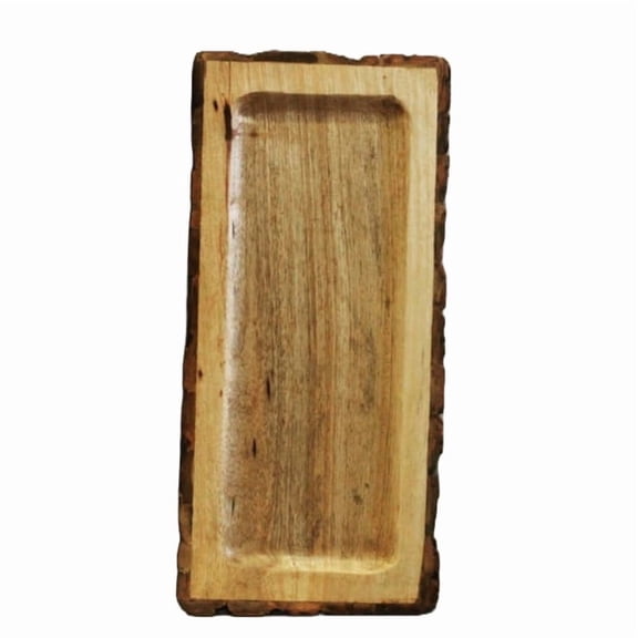 VintiquE Multipurpose Handmade & Handcrafted Serving Tray Rectangular Wooden Nested Platter 15 x 7 x 1 Inchs