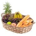 thumbnail image 1 of Vintiquewise QI003546.L 5.25 x 19.5 x 12.5 in. Seagrass Fruit Bread Basket Tray with Handles, Brown - Large, 1 of 6