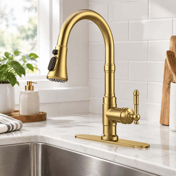 Vintkitchen Faucets With Pull Down Sprayer