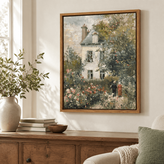 Spring Cartoon Png Vintlandscape Wall Art Fldecor Framed Englishtpicture Spring Rose ...