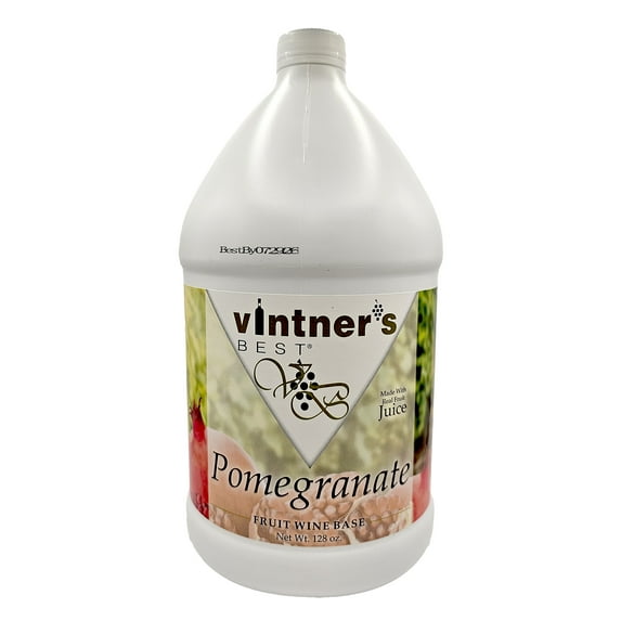 Vintners Best Pomegranate Wine Base 128oz (1 Gallon) Makes 5 Gallons