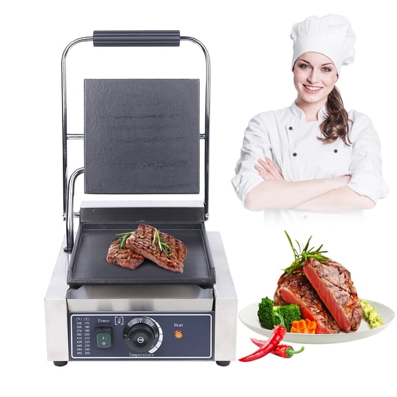 Vintoro 110V 1800W Electric Sandwich Press Grill, Mini Griddle Panini Maker, Smooth Flat, Non-Stick