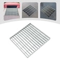 thumbnail image 1 of Vintoro 18in Steel Drain Grate, 2645.55 Lbs Modern Silver Drain Cover, Square Drainage Grates, Outdoor, 1 of 18