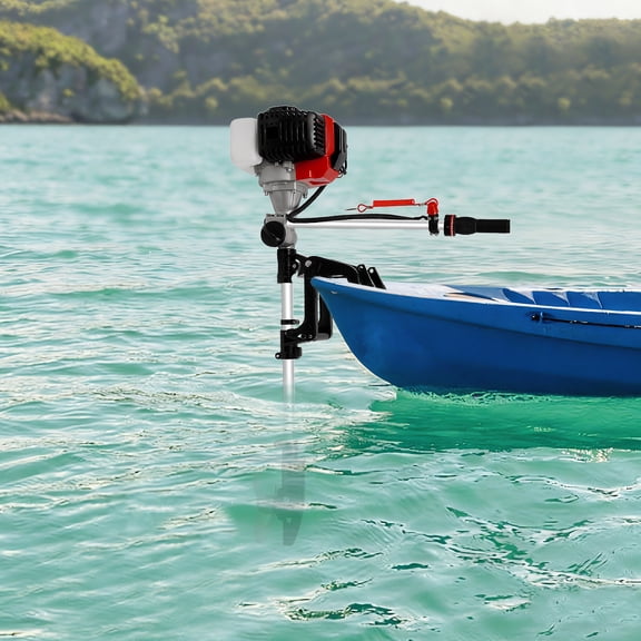 Vintoro 2 Stroke 2.3HP 52cc Gasoline Outboard Motor, Fishing Boat Engine with Water Cooling CDI System