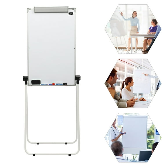 Vintoro 36" X 24" Stand Whiteboard, Double Sided Magnetic Dry Erase Board , Height&Angle Adjustable