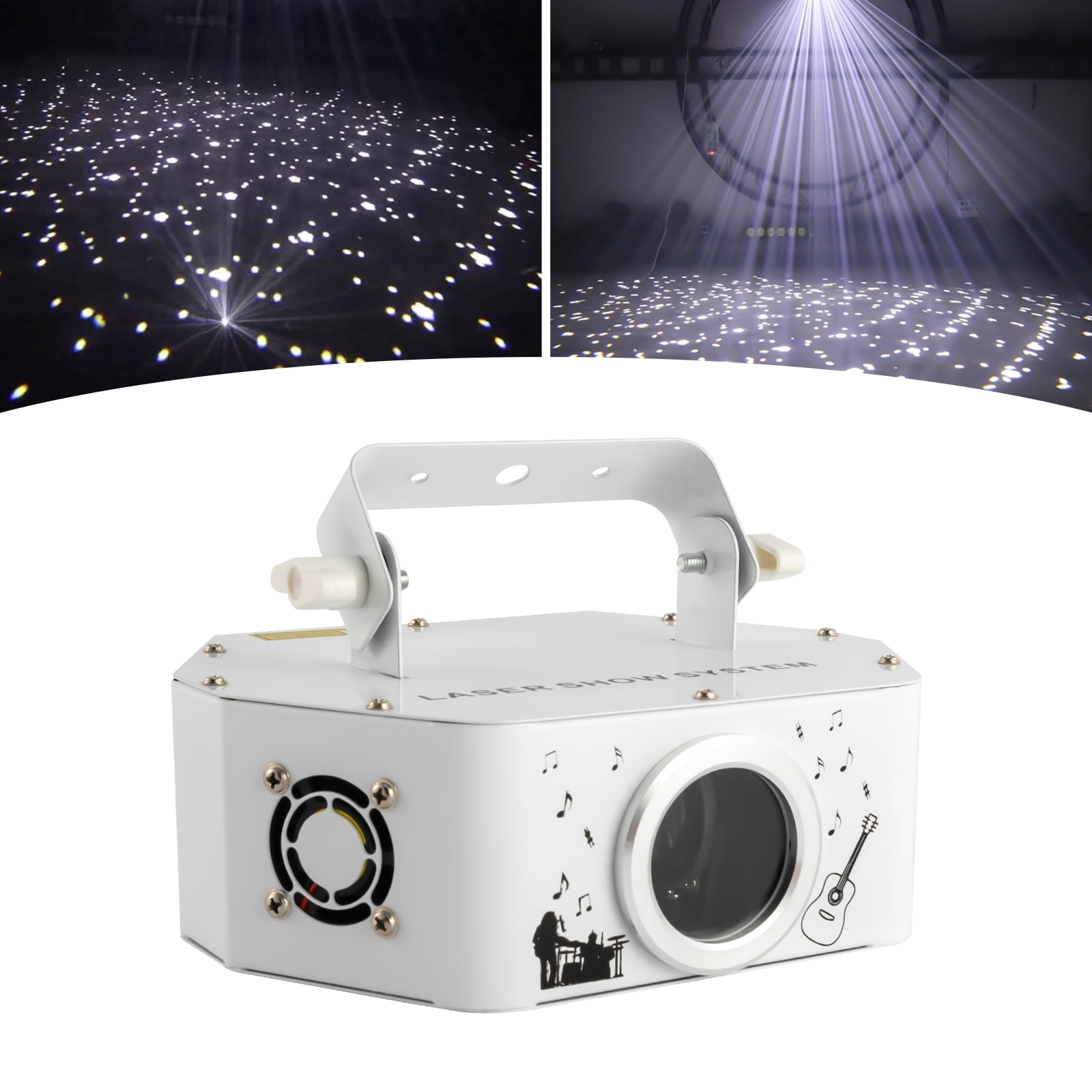 Vintoro 5W Iron Laser Show Stage Light with 4 Working Modes, LED Display, Full-area Lighting Effect, 7500K