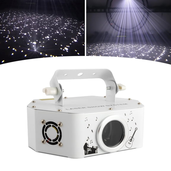 Vintoro 5W Iron Laser Show Stage Light with 4 Working Modes, LED Display, Full-area Lighting Effect, 7500K