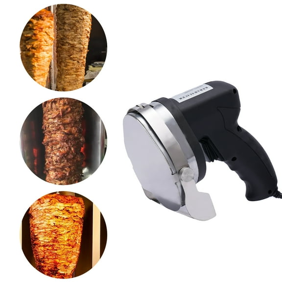 Vintoro 80W 110V Kebab Slicer with 2 Blades, Electric Barbecue Knife, Shawarma Cutter, Adjustable Cutting