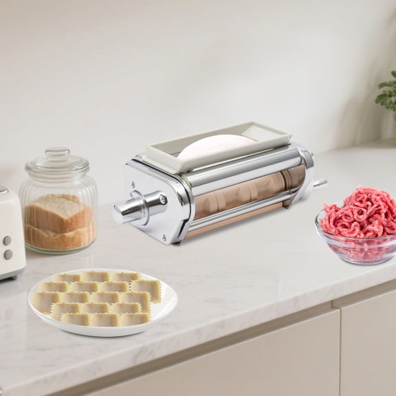 Vintoro Ravioli Maker Attachment with Spoon, Stainless Steel Manual Ravioli Maker Assecories