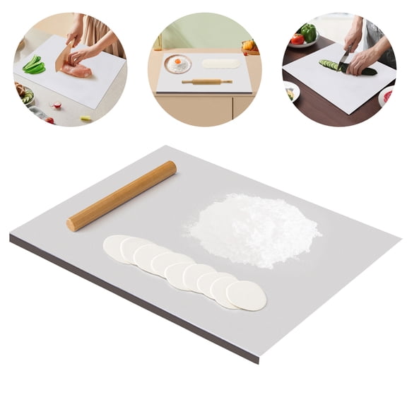 Vintoro Stainless Steel Large Cutting Board, Durable Chopping Board, Non-Slip Pastry Board, Cutting Mats
