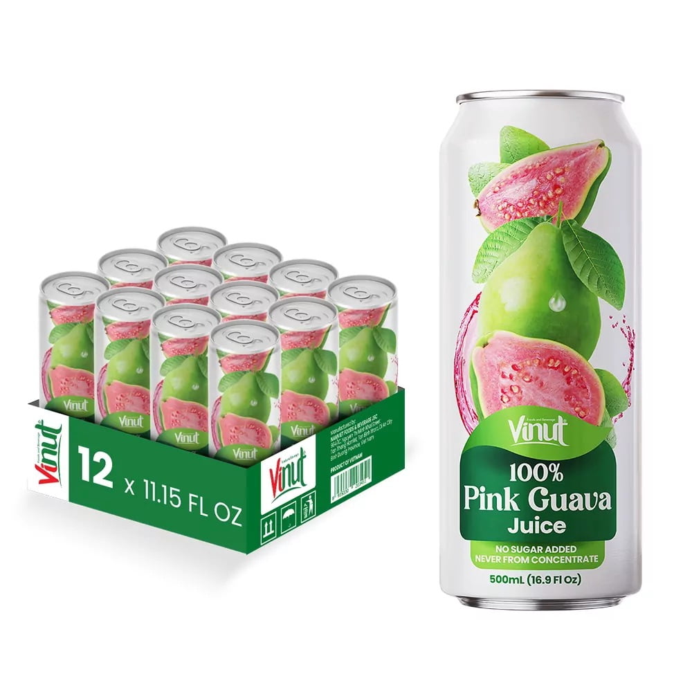 Vinut 16.9 fl oz 100% NFC Pink Guava Juice Drink (No Sugar Added)